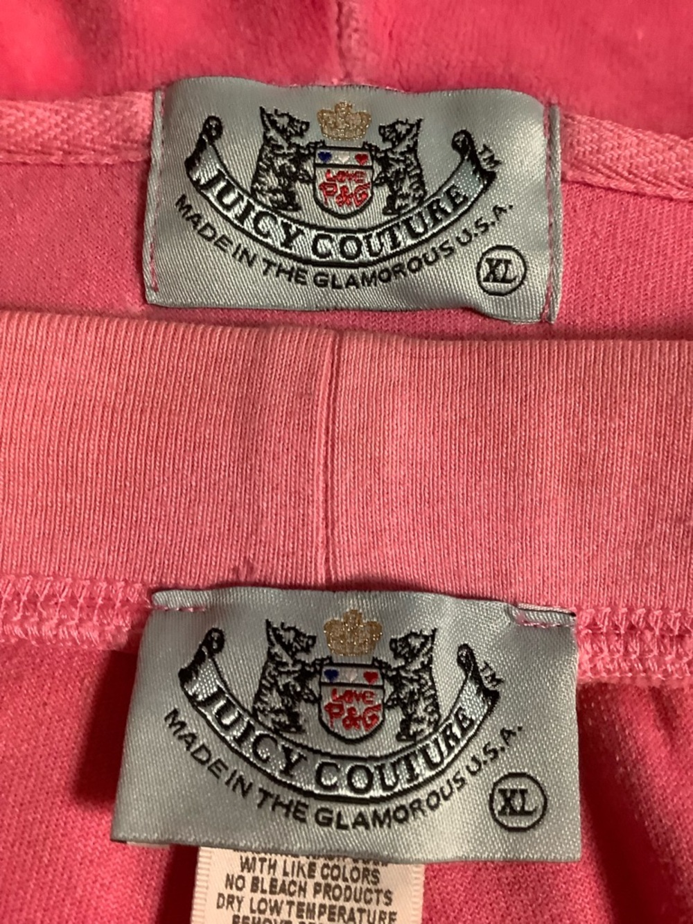 Juicy Couture 90s Velour Zip Hoodie Pants 38 x 32 - Picture 12 of 14